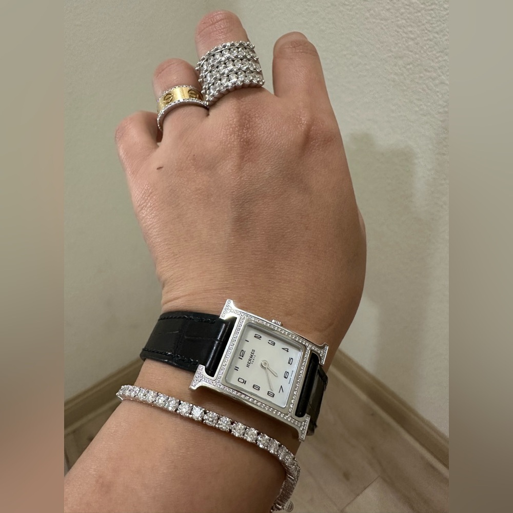 Tennis 5.5 carat diamonds bracelet - Picture 4 of 11